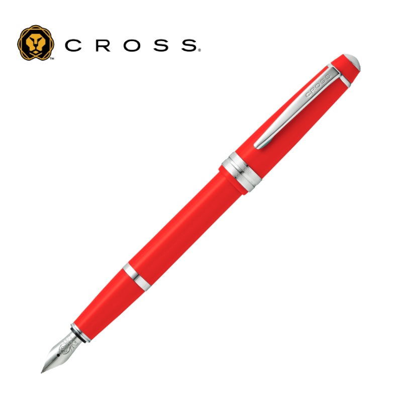(含運)CROSS 貝禮輕盈系列 亮紅鋼筆/F尖 CAT0746-7FS✿50B003